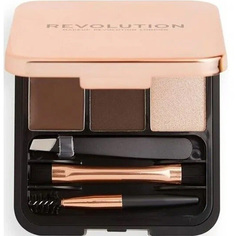 Набор для моделирования бровей Makeup Revolution Brow Sculpt Kit - Dark Brown