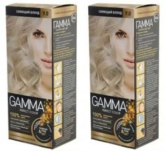 Стойкая крем-краска Свобода Gamma Perfect Color тон 9.0 сияющий блонд,2 шт