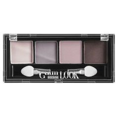 Тени для век Luxvisage Glam Look матовые, 4 оттенка, лиловые, тон 04