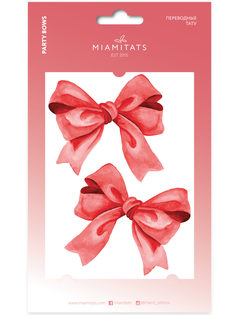 Тату переводные Miamitats Party bows