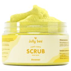 Сахарно-солевой Скраб-суфле для тела Jully bee Ананас 350 г