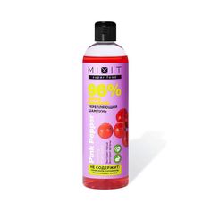 Шампунь Mixit Super Food укрепляющий, розовый перец и аргана, 400 мл