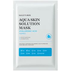 Маска для лица Sallys Box Aqua Skin Solution Mask Hyaluronic Acid 22 мл