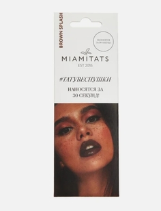 Тату переводные Miamitats веснушки, Brown Splash