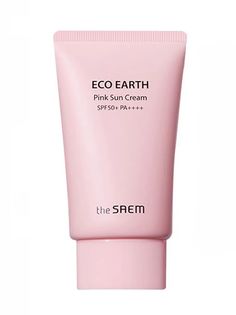 СМ Sun Крем солнцезащитный для лица для чувствительной кожи Eco Earth Pink Sun Cream The Saem