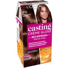 Краска-уход для волос LOreal Paris Casting Creme Gloss, 415 морозный каштан, , 180 мл