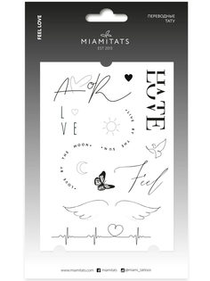 Тату переводные Miamitats Feel love