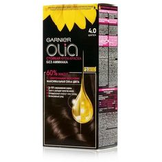 Крем-краска для волос Garnier Olia, 4.0 шатен, без аммиака, 110 мл