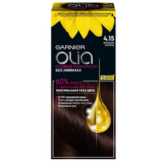 Крем-краска для волос Garnier "Olia" тон 4.15 Морозный шоколад