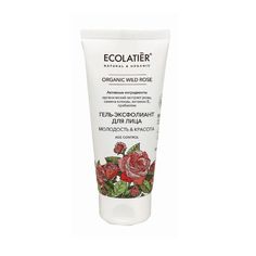 Гель-эксфолиант для лица Green Organic Wild Rose, ECOLATIER, 100 мл