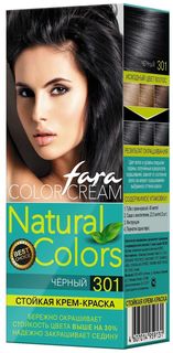 Краска для волос Fara natural colors soft тон 301-чёрный, 270 мл