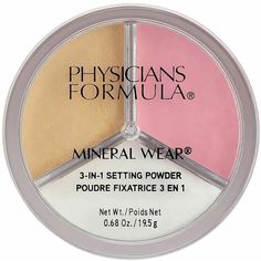 Пудра Physicians Formula Mineral Wear 3-in-1 Setting Powder минеральная рассыпчатая 19,5 г
