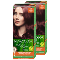 Стойкая крем-краска для волос Neva Natural Colors 5.66 Вино красное дерево 2 шт Нева
