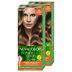 Стойкая крем-краска для волос Neva Natural Colors 9.3 Светлый золотистый блондин 2шт Нева