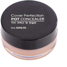 Консилер-корректор The Saem Cover Perfection Pot Concealer 0.5 Ice Beige холодный бежевый