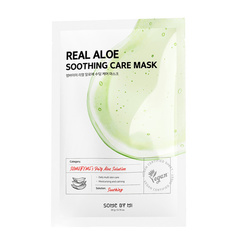 Some by Mi Маска тканевая ультратонкая с алое - Real aloe soothing care mask, 20мл