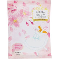 Соль для принятия ванны KJ Bath Salt Novopin Princess Bath time с ароматом сакуры 50 г Kokubo