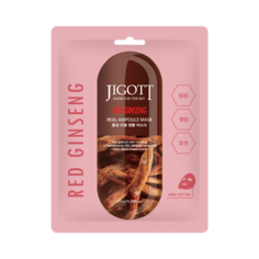 Тканевая маска для лица Jigott Red Ginseng Real Ampoule Mask 10 шт х 27 мл