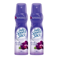 Комплект Дезодорант-спрей Lady Speed Stick Fresh Essence Чёрная Орхидея 150 Мл Х 2 Шт