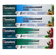 Набор Зубных паст Himalaya Отбеливающий уход 50мл х 2 шт. + Комплексный уход 50мл х 2шт