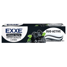 Зубная паста EXXE Отбеливающая Мятная свежесть с углём 100г