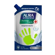 Мыло жидкое Aura Антибактериальное. Ромашка 500мл мягкая упаковка 12шт