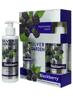 Набор женский Festiva Silver Garden Ежевика Крем 200мл Гель для душа 250мл