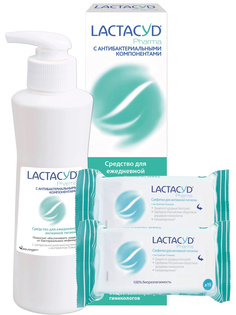 Набор LACTACYD Для интимной гигиены PHARMA с Тимьяном+Салфетки с экстрактом Тимьяна 2уп.