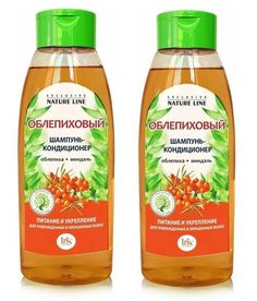 Шампунь-кондиционер IRIS, EXCLUSIVE NATURE LINE, ОБЛЕПИХОВЫЙ, 500мл, 2 шт