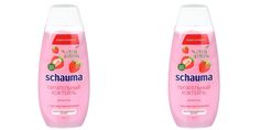 Шампунь для волос Schauma Питательный коктейль с экстрактом клубники 370 мл 2 шт