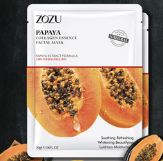 Маска салфетка папая и коллаген (3 шт.) Zozu