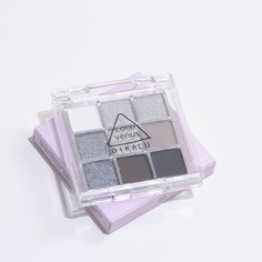 Набор теней для век SILVER , 9 цветов No Brand