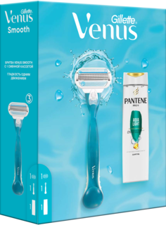 Набор подарочный Gillette Venus бритва, кассета, шампунь Pantene