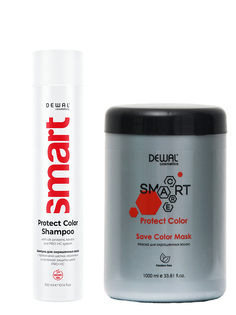 Набор DEWAL для окрашенных волос Protect Color шампунь 300 мл маска 1000 мл