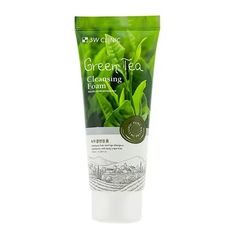 Пенка 3W Clinic Green Tea Foam Cleansing очищающая, с экстрактом зелёного чая, 100 мл