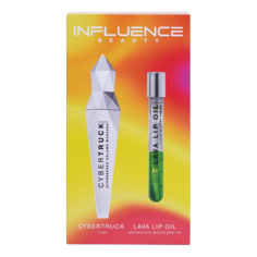 Набор Тушь Cybertruck 14 мл + масло для губ Lava lip oil, 6 мл Influence Beauty 2 предмета