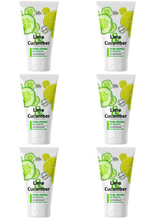 Гель-пенка Iris Lime & Cucumber для умывания Увлажняющая для всех типов кожи, 150мл, 6шт