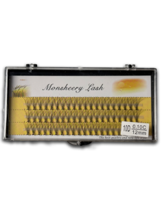 Накладные ресницы Monsheery lash пучки для наращивания 10D 010C 12мм