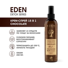 Крем-спрей для волос Eden Detox Chocolate 15в1 250мл