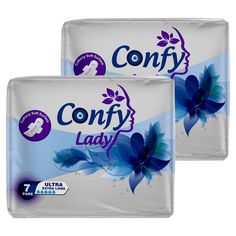 Гигиенические прокладки Confy Lady Ultra Extra Long женские, 2 упаковки по 7 шт