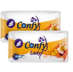 Гигиенические прокладки Confy Lady Classic Long женские, 2 упаковки по 16 шт