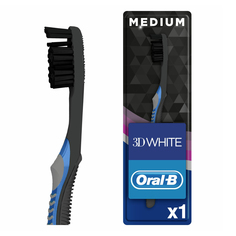 Зубная щетка Oral-B 3D White Whitening средней жесткости black