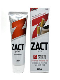 Зубная паста Lion ZACT PLUS Отбеливающая для курящих 150 г
