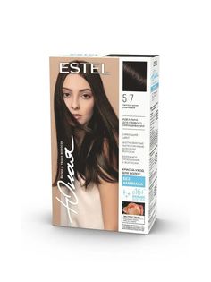 Краска-уход для волос ESTEL светлый шатен, коричневый