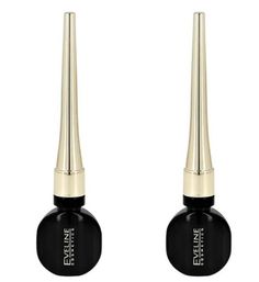 Подводка для глаз Eveline Vinyl Black Celebrities Eyeliner, водостойкая, 2шт