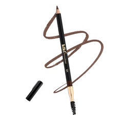 Карандаш для бровей Kiki Browliner тон 01, светло-коричневый с щеточкой для укладки