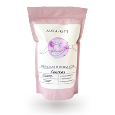 Крымская соль для ванны морская розовая сакская AURA RITE, 500 гр