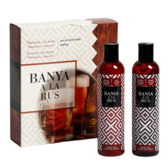Подарочный набор Banya a La Rus: шампунь, 250 мл + бальзам для волос, 250 мл No Brand