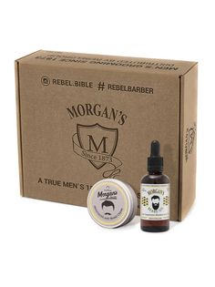 Подарочный набор Morgans масло для бороды + крем для бороды и усов