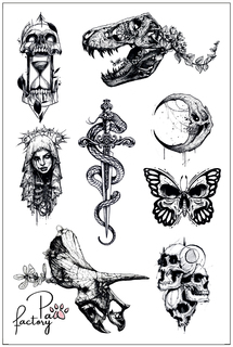 Временные татуировки для тела Paw Factory бабочки